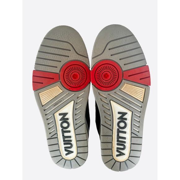 Louis Vuitton Black & Grey Upcycle Trainers - Picture 6 of 8